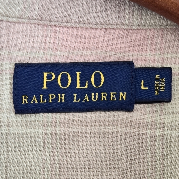 Polo Ralph Lauren Handla FLP Corp Button Down Long Sleeve Shirt Flannel size L - Picture 11 of 15